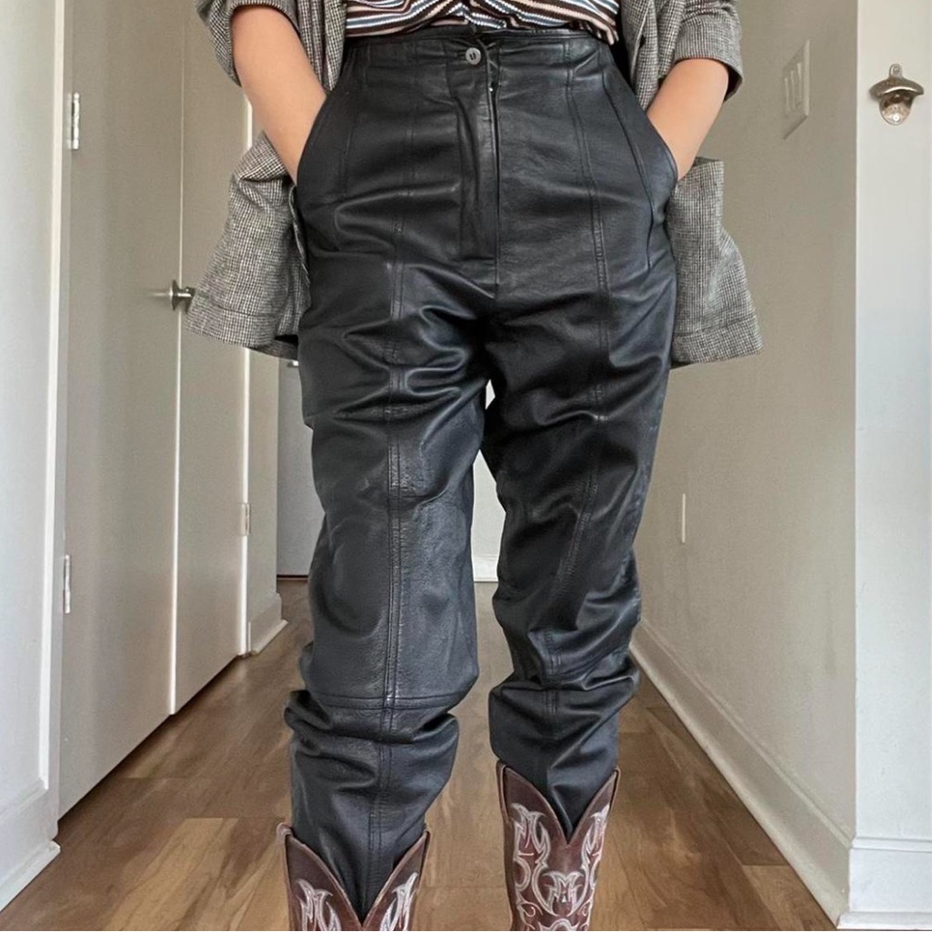 Vintage 90’s Leather Pants Size 4